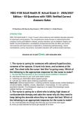 NSG 4100 Adult Health III  Actual Exam 2&ndash;  2026&sol;2027 Edition &ndash; 50 Questions with 100&percnt; Verified Correct Answers-Galen 