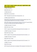 LIRR STUDY GUIDE PAPER 2026&sol;2027 QUESTIONS AND&NewLine;SOLUTIONS RATED A&plus;