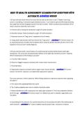 HESI V2 health assessment Examination Questions with&NewLine;accurate answers &commat;2026