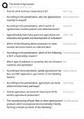 The World of Agriculture &sol; Study Guide Exam &sol; Score 100&percnt; Prep &sol; 2025 New Version &sol; Resource