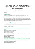 ATT Comp Test &lpar;FC&rpar; EXAM&ndash; 2026&sol;2027 Edition &ndash; 105 Questions with 100&percnt; Verified Correct Answers 