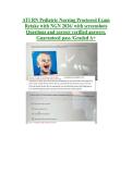 ATI RN Pediatric Nursing Proctored Exam &NewLine;Retake with NGN 2026&sol; with screenshots &NewLine;Questions and correct verified answers&period; &NewLine;Guaranteed pass &sol;Graded A&plus;