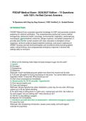 FISDAP Medical Exam&ndash; 2026&sol;2027 Edition &ndash; 74 Questions with 100&percnt; Verified Correct Answers 