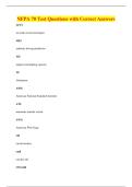 NFPA 70 Test Questions with Correct Answers