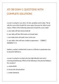 ATI OB EXAM 1 QUESTIONS WITH COMPLETE SOLUTIONS