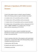 OB Exam 2 Questions ATI With Correct Answers