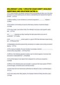 MILLWRIGHT LEVEL 1 UPDATED EXAM SCRIPT 2026&period;pdf&NewLine;&NewLine;1&period; Document information