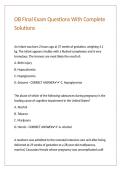 OB Final Exam Questions With Complete Solutions
