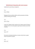 BSIS 444 Exam &num;1 Questions with correct answers
