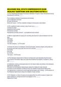 DELAWARE REAL ESTATE COMPREHENSIVE EXAM 2026&period;pdf&NewLine;&NewLine;1&period; Document information