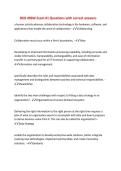 BSIS 496W Exam &num;1 Questions with correct answers