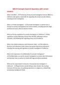 BSIS PI Concepts Exam &num;1 Questions with correct&NewLine;answers