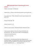 BSIS Study Guide Exam &num;1 Questions with correct&NewLine;answers