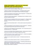 STRESS MANAGEMENT CORE EXAM SET 2026&period;pdf&NewLine;&NewLine;1&period; Document information