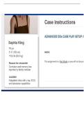 NR601 Week 6 i-Human&colon; Sophia King &ndash; Alzheimer's Disease Case Study with Diagnosis & Management Plan&NewLine;&NewLine;