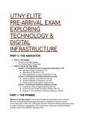 UTNY Elite Pre-Arrival Exam 2026&sol;2027&colon; Exploring Technology & Digital Infrastructure &vert; S-Tier Test Bank &lpar;49&plus; Q&A&rpar;