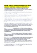 MN LIFE AND HEALTH INSURANCE FINAL EXAM PAPER 2026&period;pdf&NewLine;&NewLine;1&period; Document information