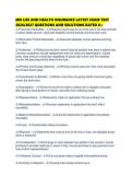 MN LIFE AND HEALTH INSURANCE LATEST EXAM TEST 2026&period;pdf&NewLine;&NewLine;1&period; Document information