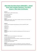 Ohio State Fire Alarm Exam &lpar;2026&sol;2027&rpar; &ndash; Actual Exam with Complete Questions &vert; Fire Alarm Systems &vert; Ohio State Certification