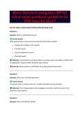 Motor Vehicle Investigation &lpar;MPTC&rcub; actual exam questions graded a&plus; for 2026 assured excel&excl;&excl;