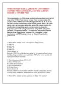 TFM04 EXAM 200 ACTUAL QUESTIONS AND CORRECT &NewLine;ANSWERS WITH RATIONALE LATEST 2026 ALREADY &NewLine;GRADED A&plus; ASSURED PASS 