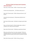 NZ Firearms Safety Test Practice Exam &num;1 Questions&NewLine;with correct answers