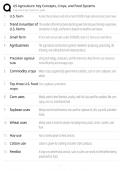 US Agriculture Key Concepts &sol; Crops Food Systems Guide &sol; Score 100&percnt; Prep &sol; 2025 New Version &sol; Exam Resource&NewLine;&NewLine;