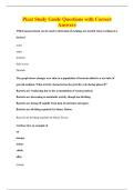 Picat Study Guide Questions with Correct&NewLine;Answers
