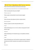 PiCAT Test 1 Questions with Correct Answers