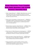 Master Electrician&colon; Texas Complete &NewLine;Study Guide &lpar;Questions with Verified &NewLine;Answers&rpar; &vert; Guarantee Pass&excl;