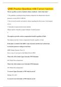 QME Practice Questions with Correct Answers