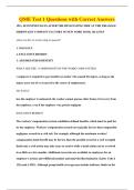 QME Test 1 Questions with Correct Answers