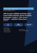  LMR Georgette's PMHNP Certification Exam Actual 2026&sol;2027 &ndash; Complete Exam-Style Questions &vert; 100&percnt; Verified &ndash; Pass Guaranteed &ndash; A&plus; Graded