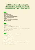 AAERT Certification Exam Script A&plus;&NewLine;Omnidirectional Questions and Answers&NewLine;Verified Solutions Latest Update 2026&sol;2027