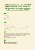 AAERT Exam Prep Review Tested IF THE TOP&NewLine;TIER IS Number ONE IN THIS Scenario PUT&NewLine;THE Following COURT Questions and Answers&NewLine;Verified Solutions Latest Update 2026&sol;2027