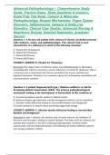 Advanced Pathophysiology &vert; Comprehensive Study Guide&comma; Practice Exam&comma; Exam Questions & Answers&comma; Exam Prep Test Bank&comma; Cellular & Molecular Pathophysiology&comma; Disease Mechanisms&comma; Organ System Disorders&comma; Inflammation&comma; Immune & Endocrine Disorders&comma; Clinical Case