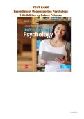 Essentials of Understanding Psychology 14th Edition by Robert Feldman Test Bank&colon; 1000&plus; MCQs for Success