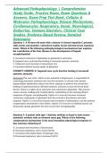 Advanced Pathophysiology &vert; Comprehensive Study Guide&comma; Practice Exam&comma; Exam Questions & Answers&comma; Exam Prep Test Bank&comma; Cellular & Molecular Pathophysiology&comma; Disease Mechanisms&comma; Cardiovascular&comma; Respiratory&comma; Renal&comma; Neurological&comma; Endocrine&comma; Immune Disorders&comma; Cl