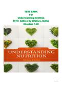 Understanding Nutrition 14th Edition Test Bank&colon; 1000&plus; Real Exam Q&A