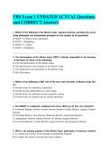 TBS Exam 1 UPDATED ACTUAL Questions and CORRECT Answers&NewLine;