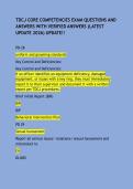 TDCJ CORE COMPETENCIES EXAM QUESTIONS AND ANSWERS WITH VERIFIED ANSWERS &lpar;LATEST UPDATE 2026&rpar; UPDATE&excl;&excl;