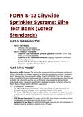 FDNY S-12 Citywide Sprinkler Systems&colon; Elite S-Tier Test Bank & Primer &lpar;2026&sol;2027 NYC Fire Code Standards&rpar;