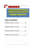 NR548&sol; NR 548 Exam 1&comma; 2&comma; 3&comma; & Final Exam&colon; ALL IN ONE&colon; &lpar;Latest 2026 &sol; 2027&rpar; Weeks 1 to 8 Covered Psychiatric Assessment for the PMHNP - Chamberlain