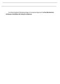 Test Bank Applied Pathophysiology A Conceptual Approach to the Mechanisms Of Disease 3rd Edition BY Cindy M&period; Anderson