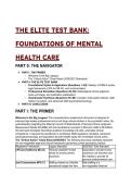 THE ELITE TEST BANK&colon; Foundations of Mental Health Care &lpar;8th Ed&rpar; &vert; 2026&sol;2027 NGN-Aligned &vert; 59&plus; Q&A with Mentor Analysis