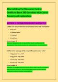 Alberta Biting Fly &lpar;Mosquito&rpar; Control &NewLine;Certificate Exam 200 Questions with Correct &NewLine;Answers and Explanations
