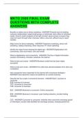 MKTG 2500 FINAL EXAM QUESTIONS WITH COMPLETE ANSWERS