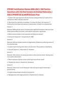 PMHNP Certification Review 2026&ndash;2027 &vert; 100 Practice Questions with Verified Answers & Detailed Rationales &vert; ANCC PMHNP-BC & AANPCB Exam Prep