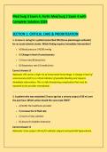 Med Surg II Exam 4&comma; Fortis Med&sol;surg 2 Exam 4 with &NewLine;Complete Solution 2026 