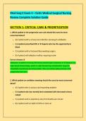 Med-Surg II Exam 4 &ndash; Fortis Medical-Surgical Nursing &NewLine;Review Complete Solution Guide